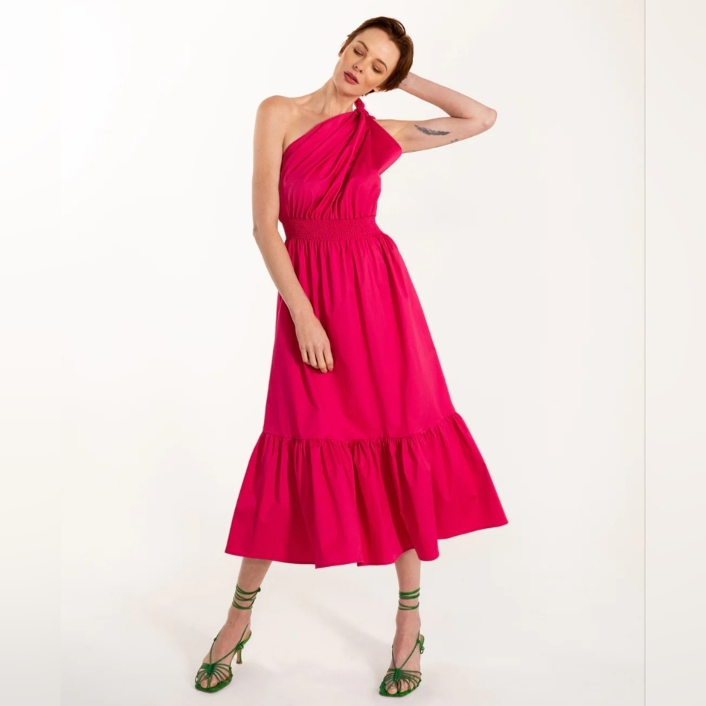 NWT Monica Nera Demi Maxi Dress Orchid Flower Size S